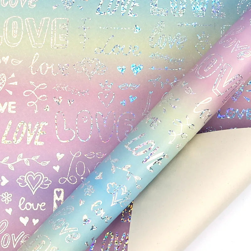 Wrapping Paper Iridescent Iridescent Gift Wrap Roll Confetti Gift Wrap Rainbow Holographic Birthday Wrapping Paper For Girls Oasis Select