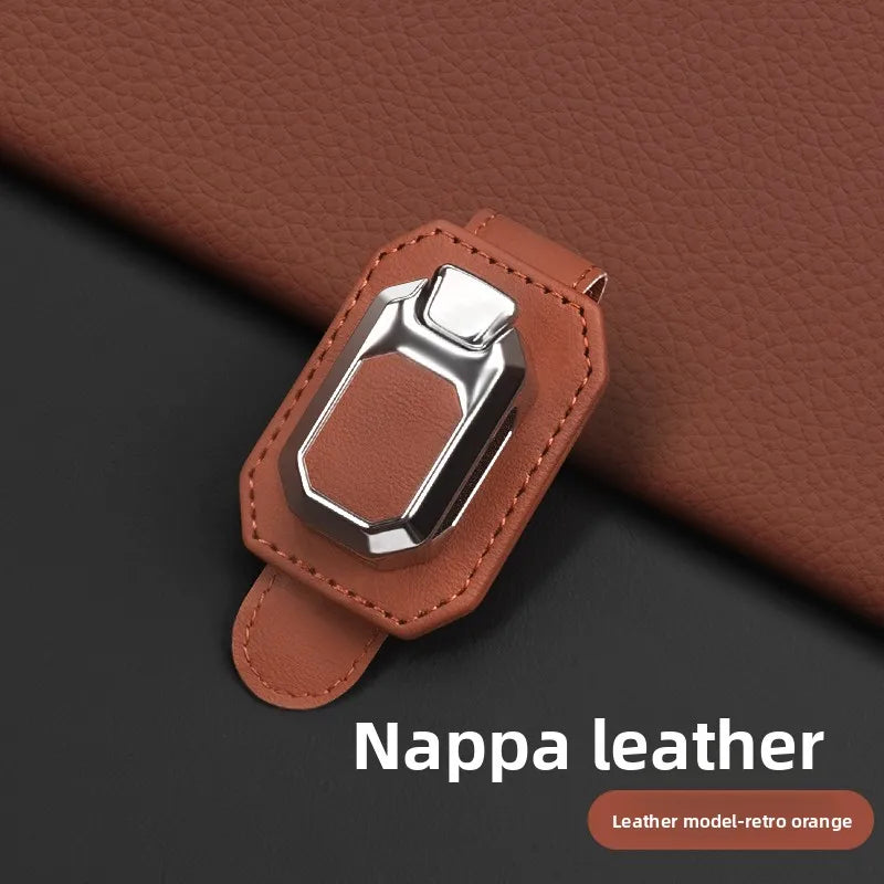 NAPPA Leather Car Sun Visor Glasses Clip – Universal Fit