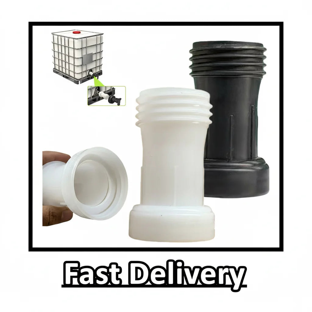 IBC Tote Tank Drain Extension Adapter – 60mm Threaded Pipe