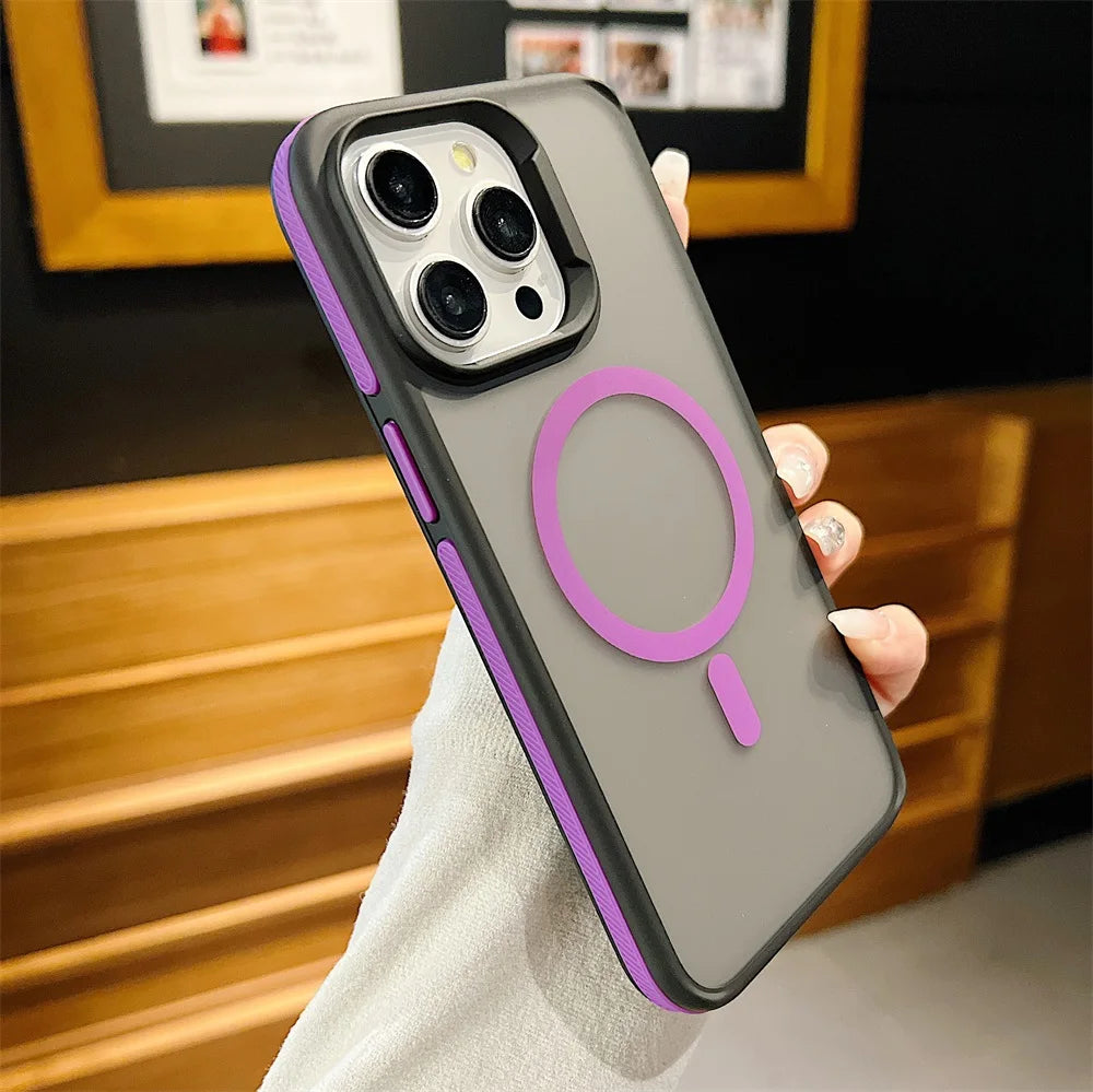 Color blocking Phone Case For Iphone 17Air 17Promax 17Pro 16Promax 16Plus 16 15 Promax 14promax 13 12 Anti Drop Shock Resistance Oasis Select PU iPhone 15 Pro Max