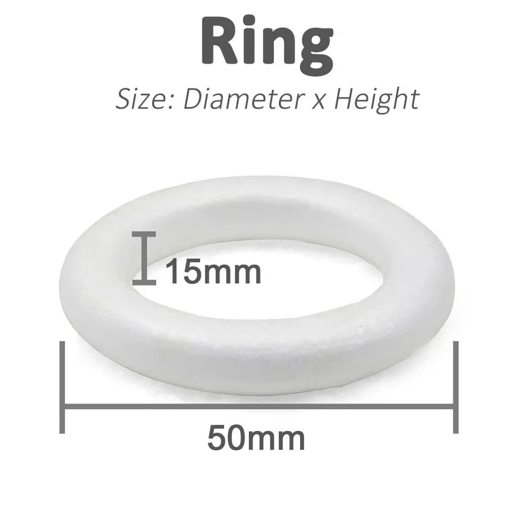 DIY Party Wedding Foam Ring Round Craft Material Donuts Mould Oasis Select 5cm