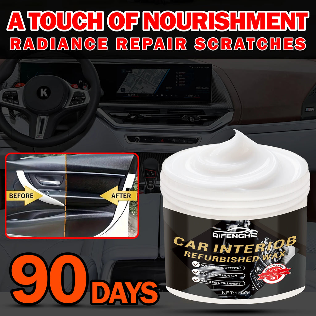 Car Interior Restoration Wax – Seat & Dashboard Refurbishing Cream