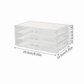 1pc,Nail polish storage box, nail polish display box, transparent multi-layer storage rack, cosmetics, lipstick, jewelry storage Oasis Select Transparent-3 Layers