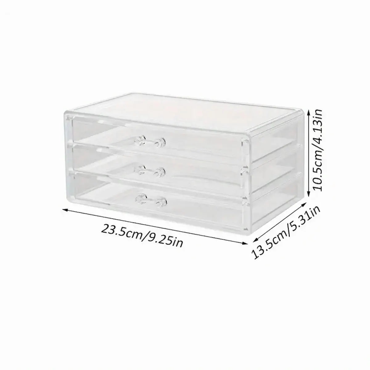1pc,Nail polish storage box, nail polish display box, transparent multi-layer storage rack, cosmetics, lipstick, jewelry storage Oasis Select Transparent-3 Layers