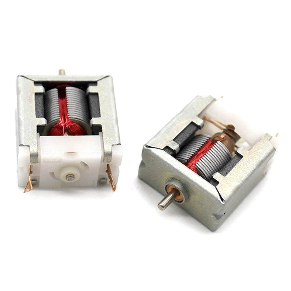 DC 3V 7200RPM Mini Thin 020 Square Bare Micro DC Motor 1.5mm Shaft DIY Hobby Toy Model Test Electric Motor Experiment Oasis Select