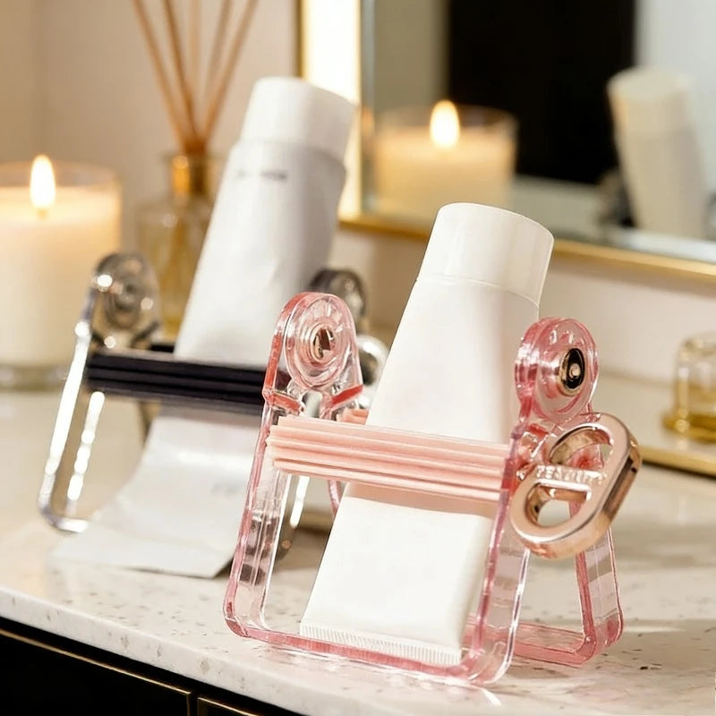 1pcs Rolling Tube Squeezer Toothpaste Dispenser Holder Multi-Purpose Cosmetic Cream Squeezer for Bathroom Makeup Organize Oasis Select