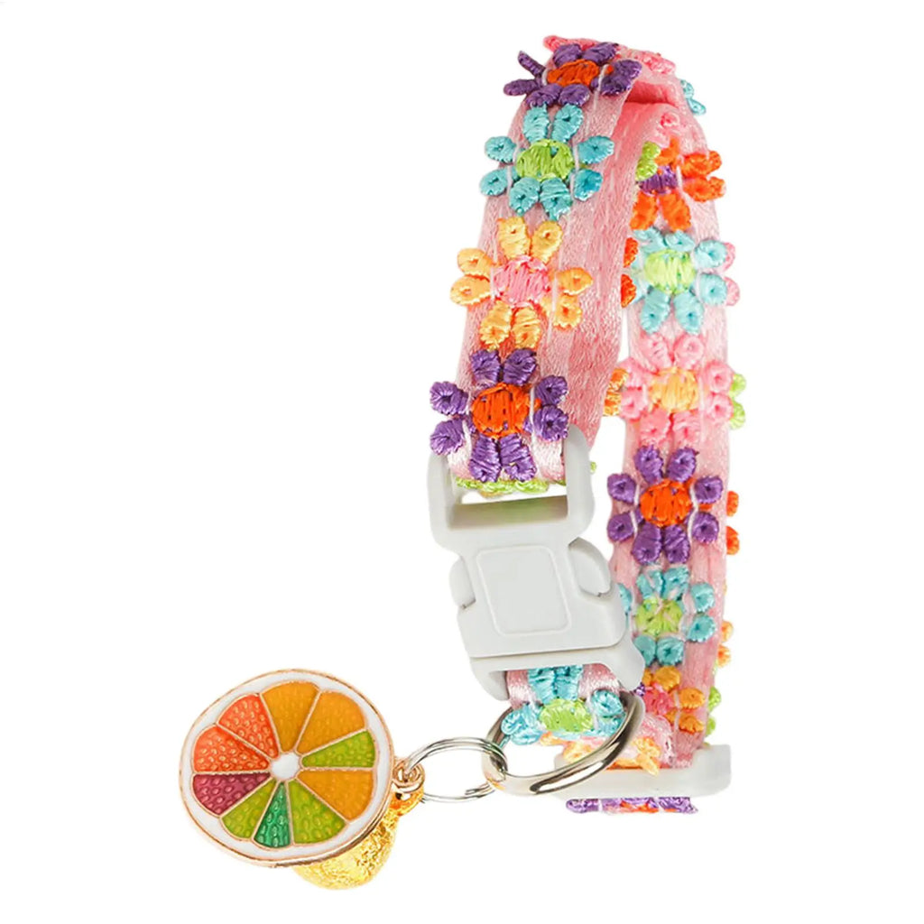 Pet Collar With Bell Colorful Dog Puppy Kitten Collar Adjustable Safety Bell Ring Necklace Cat Collar Anti-lost Pet supplies Oasis Select