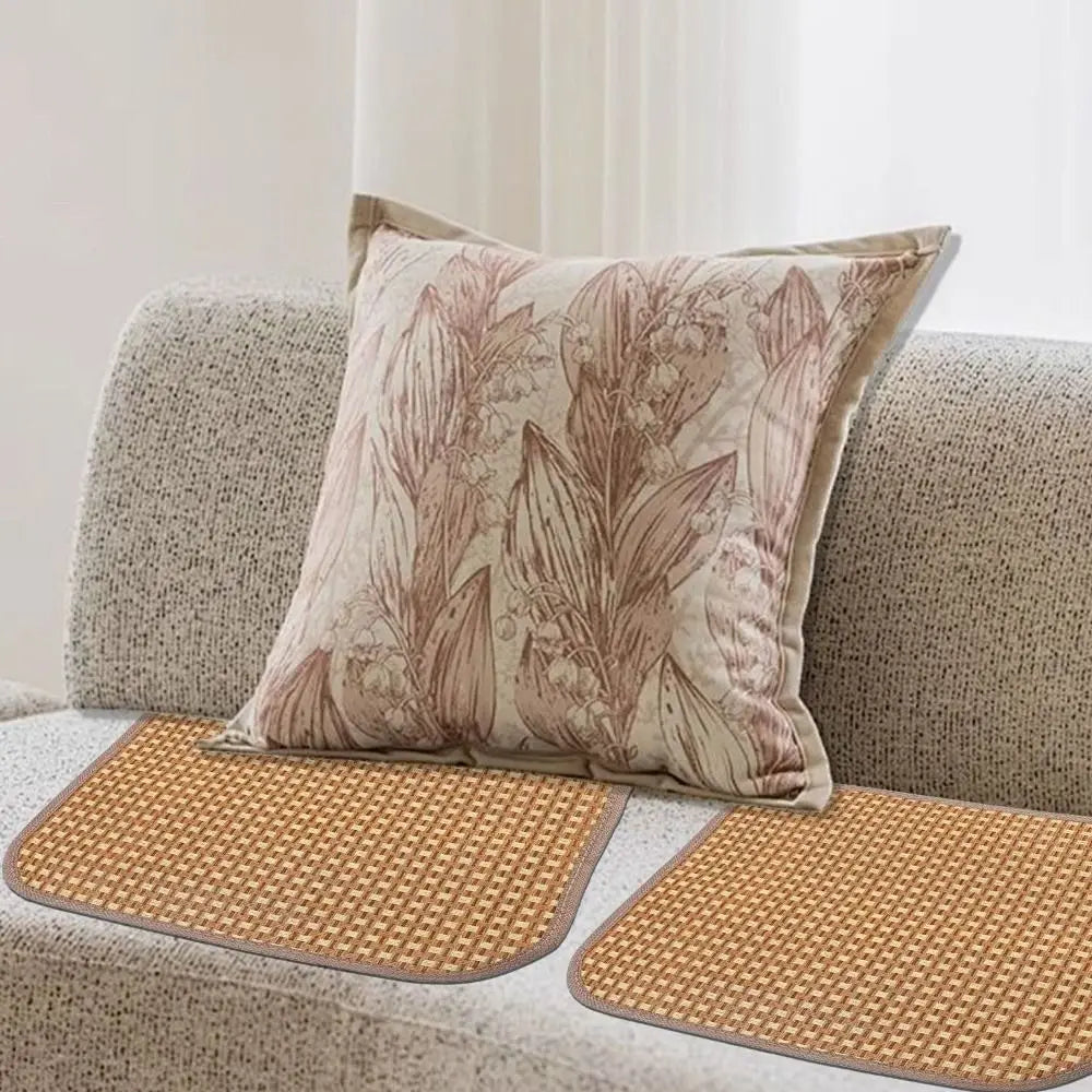 Gifts Breathable Summer Cooling Seat Cushion Thickening Car Seat Cushion Ice Silk Rattan Sofa Mats Non-slip Cool Mat Oasis Select