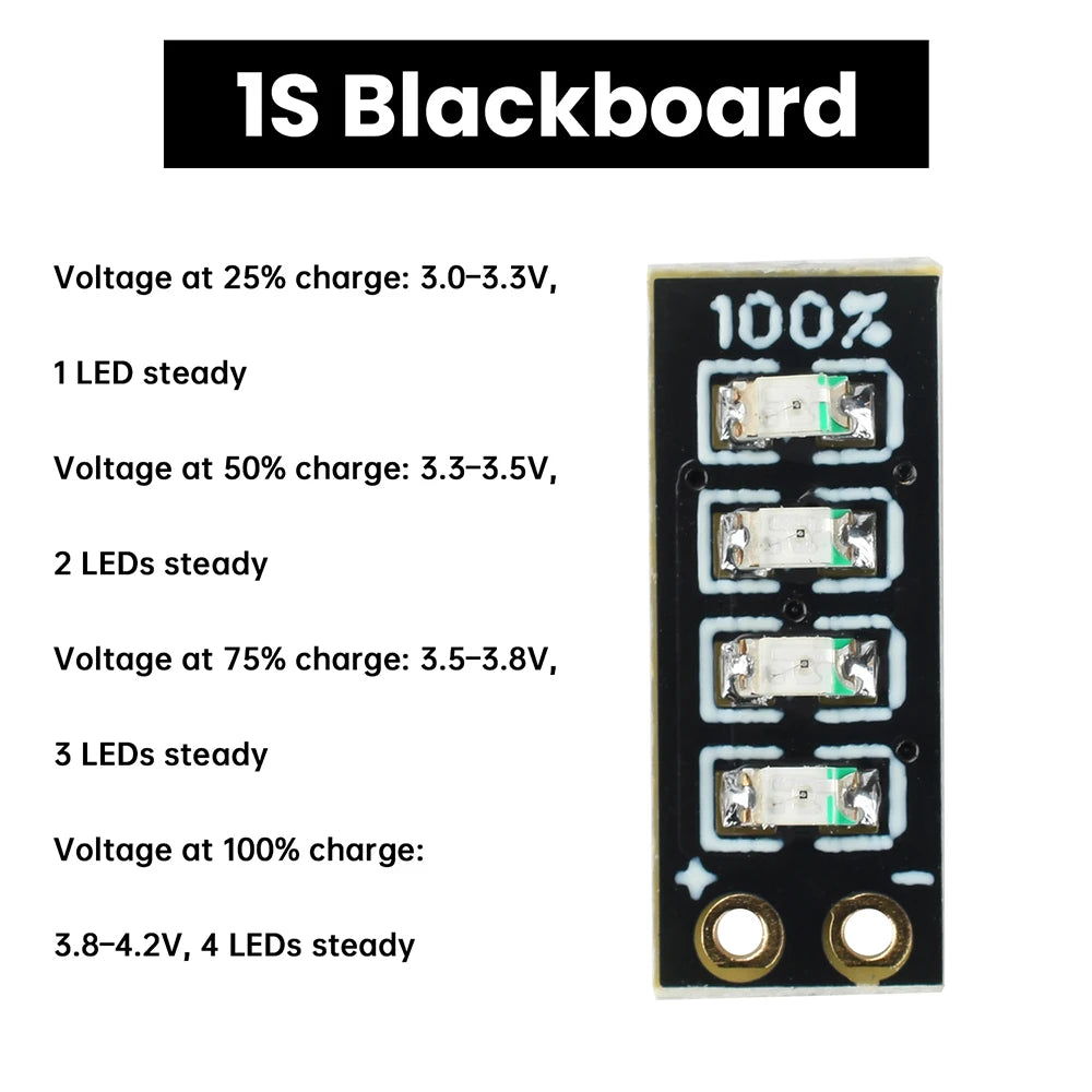 Mini Power Display Indicator 1S/2S/3S Ternary Lithium Battery Capacity Board Precision Battery LED Electricity Display Module Oasis Select 1S