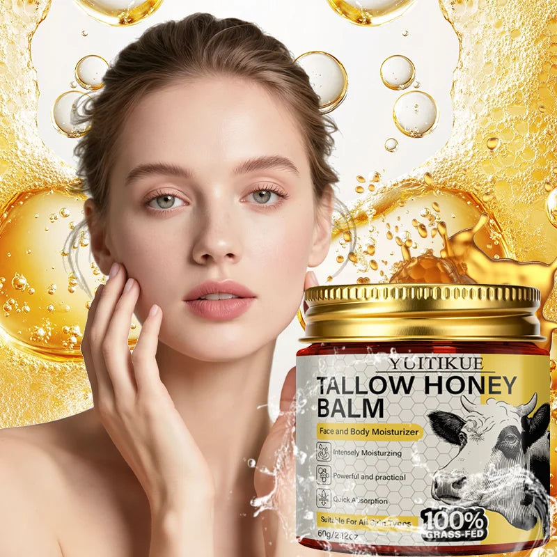 YUITIKUE Tallow Honey Balm – Non-Greasy Moisturising Face Cream