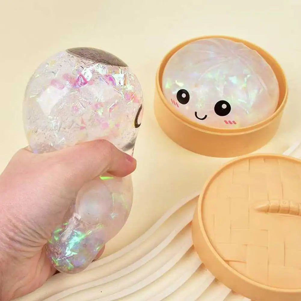 Crystal Bun Squeeze Stress Relief Toy – Anti-Anxiety Fidget Squeeze Stress Toy Oasis Select