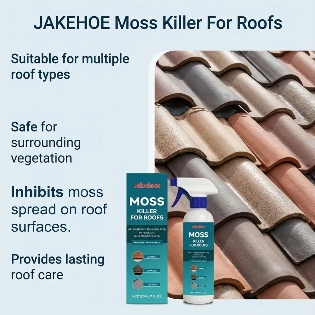 Roof Moss Remover Spray – Algae & Mold Cleaner Concentrate