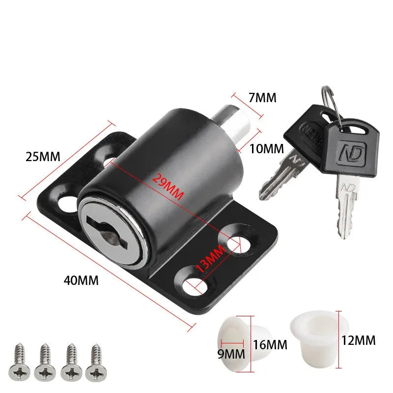 1 Pcs Adjustable Window Lock Stopper Safety Locks for Kids and Pets Anti-theft Door Lock Sliding Window Lock Hardware Oasis Select black