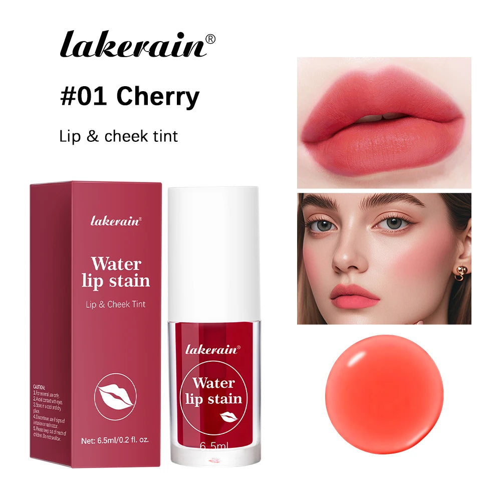 Fruity Water Lip Tin Lip Gloss Moisturizing Lip Glaze Long Lasting Lip Ink Face Lip Dual Purpose Liquid Lipstick Cosmetic Makeup Oasis Select 1