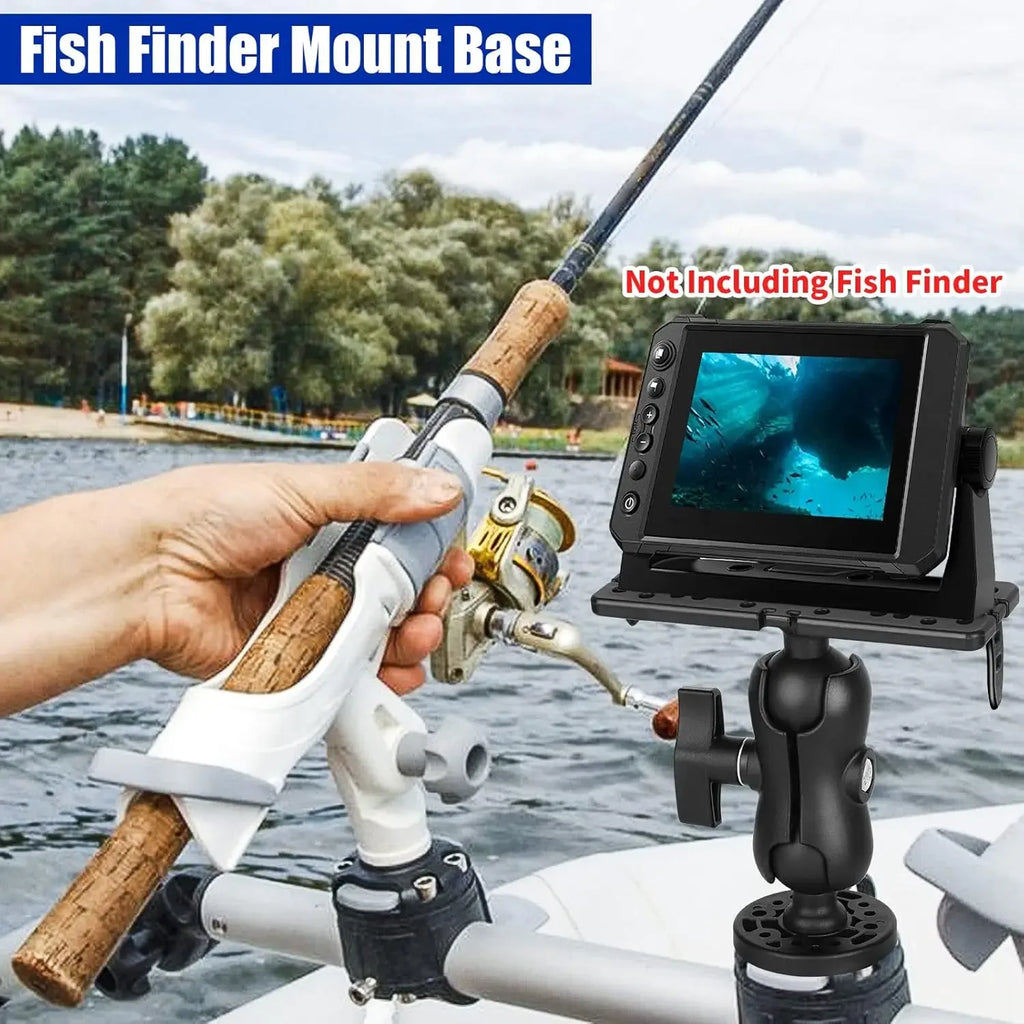 Fish Finder Mount Base GPS Navigation Fish Finder Bracket Marine Electronic Fish Finder Mount Fish Finder Accessories for Boat Oasis Select
