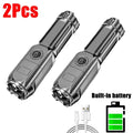 KDULIT Rechargeable LED Flashlight – Zoomable 3-Mode Torch