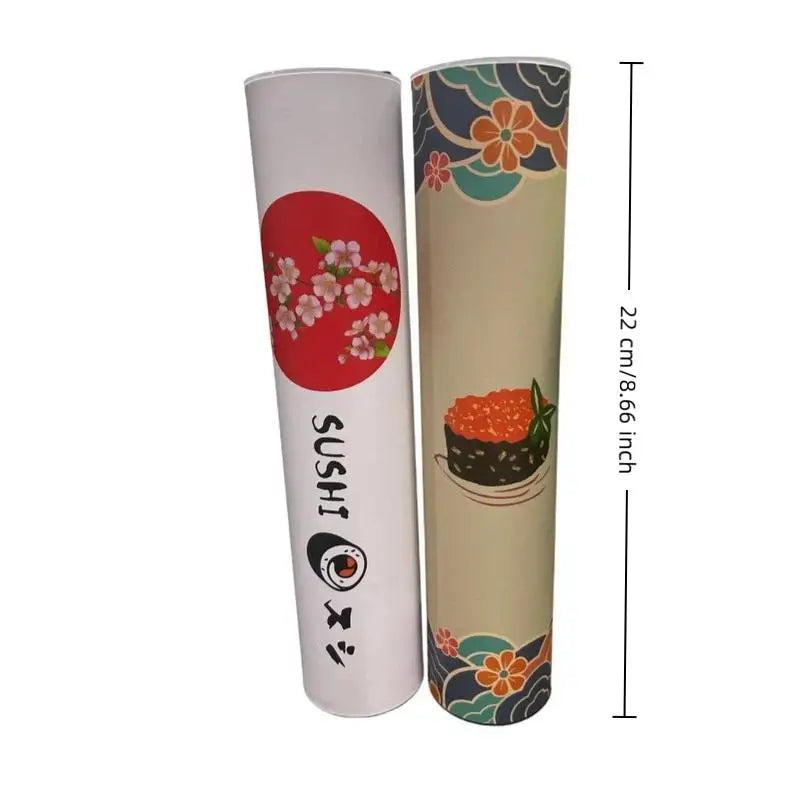 SU Round Sushi Push Box With Sauce Straw Food Grade Sushi Mold Cone Push Up Paper Bucket Packaging Paper Box Bento Accessories Oasis Select