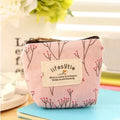Fashion Flower Pattern Coin Purses Small Fresh Canvas Coin Wallet Lady Girls Earphone Coin Key Money Storage Bag Zipper Pouch Oasis Select 10x8x4cm