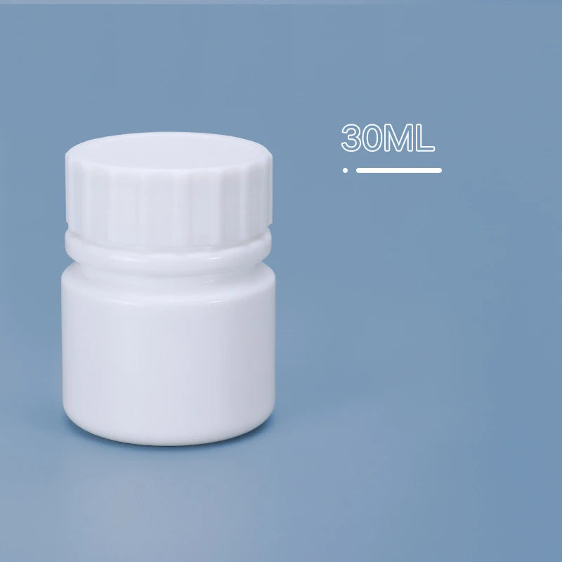 HDPE Refillable Pill Bottle 10ml – Supplement & Medicine Container