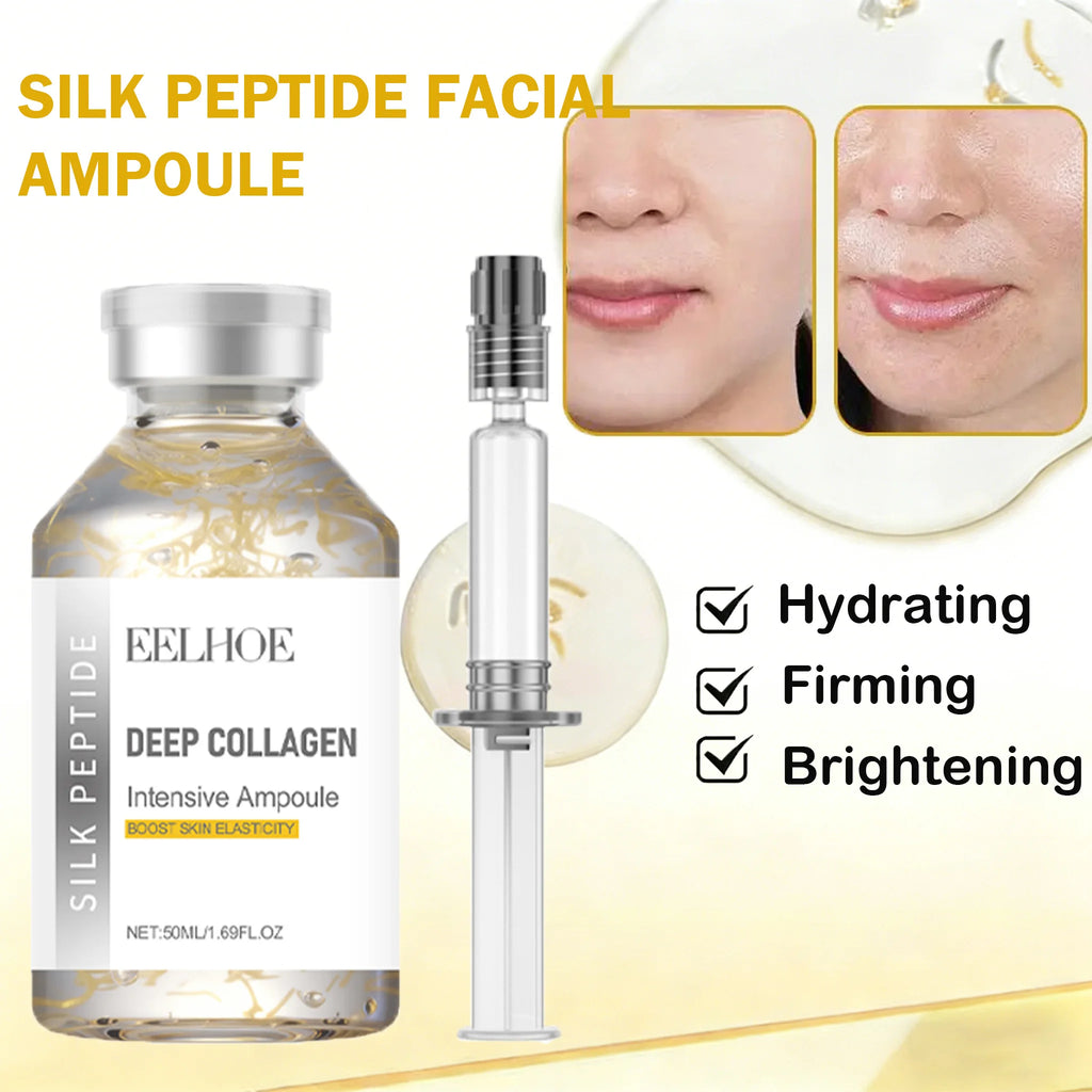 Silk Peptide Intensive Lifting Ampoule Deep Collagen Intensive Revitalizing Essence Face Tightening Smoothing Anti Aging Serum Oasis Select