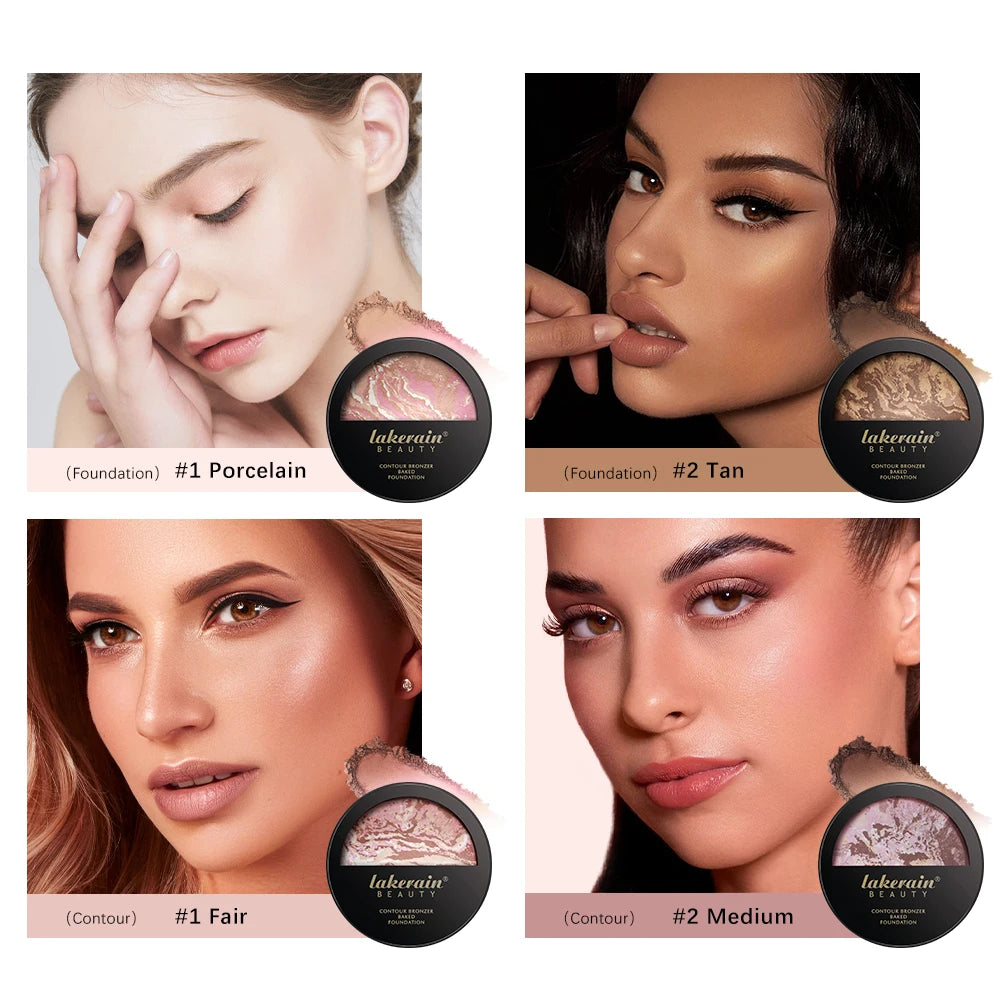 Baked Color Correcting Powder Foundation | Semi-Matte Finish