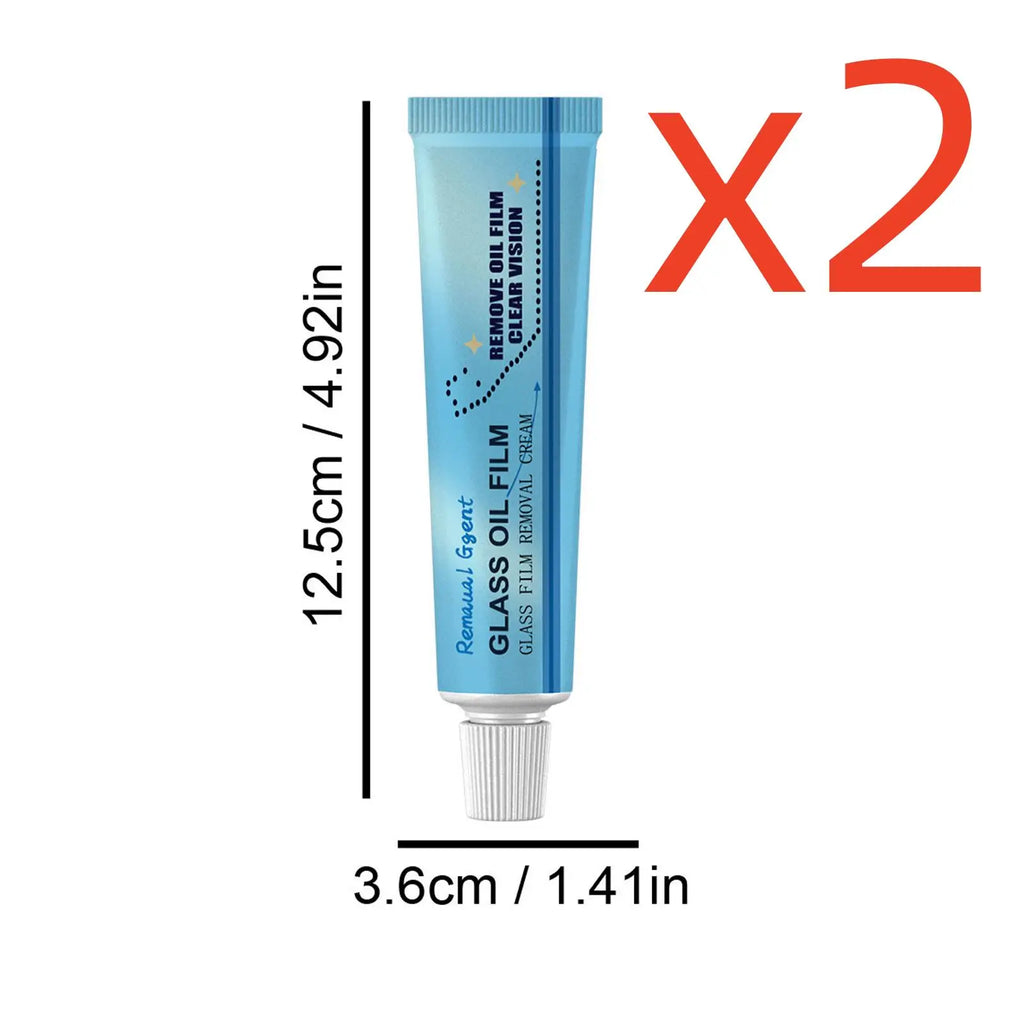 Car Glass Oil Film Remover Remove Stubborn Oil Film Dirt Stain Anti Smear Not Scratch Glass Restore Clarity Car Glass Cleaner Oasis Select 60g boxed