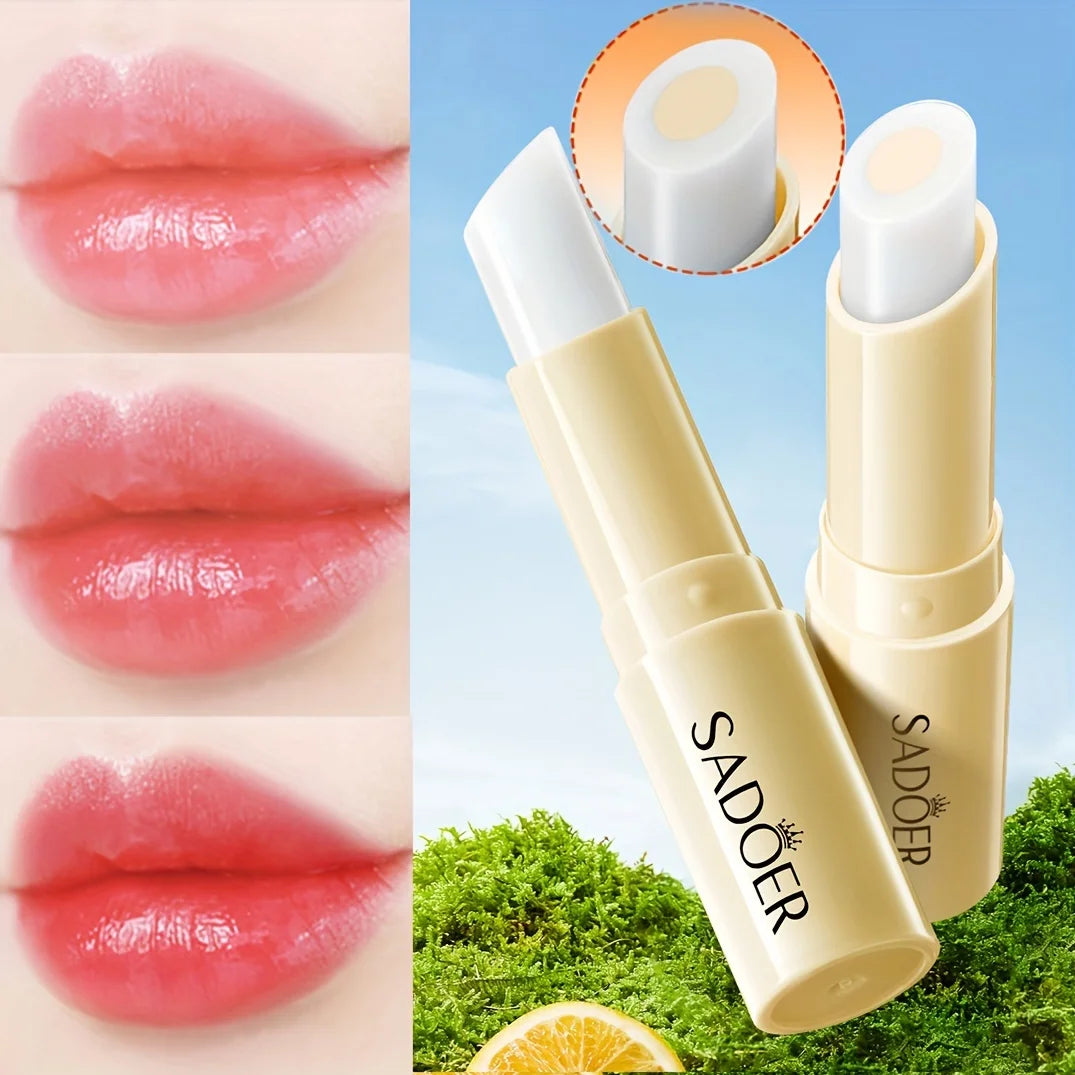 Orange Color-Changing Moisturizing Lip Balm 2.5g Tinted Lip Balm Oasis Select