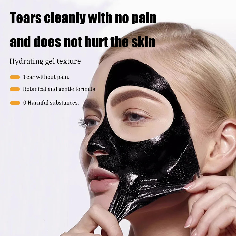 60g Bamboo Charcoal Fiber Mask Blackhead Removal Deep Mask Deep Cleansing Cleansing Exfoliating Mask Treatment Black Mask Oasis Select