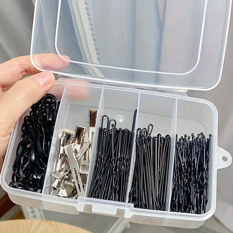 2pcs 5 Grid Compartment Storage Box Transparent Square Earrings Case Jewelry Finding Accessories Packaging Bead Pearl Organizer Oasis Select