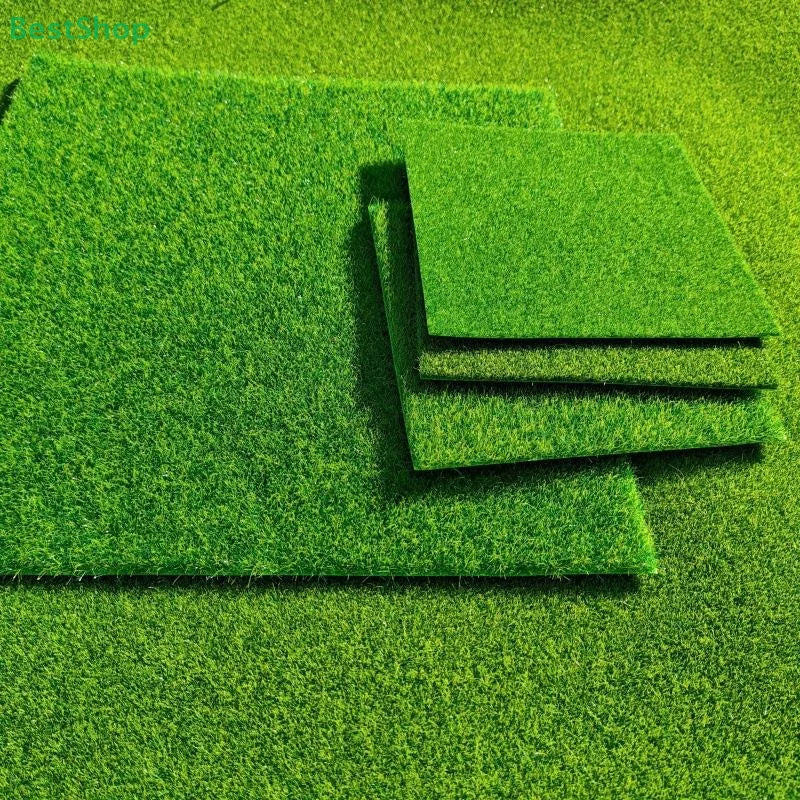 Artificial Grass Mat 15/30cm Square – Fake Lawn Carpet 3/5/8mm