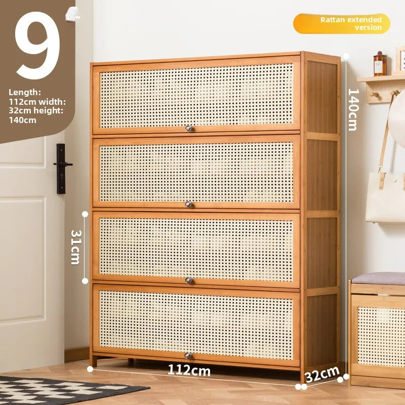Imitation rattan woven shoe cabinet, simple shoe rack at the door of the home, economical, good-looking indoors Oasis Select Nine floors 112