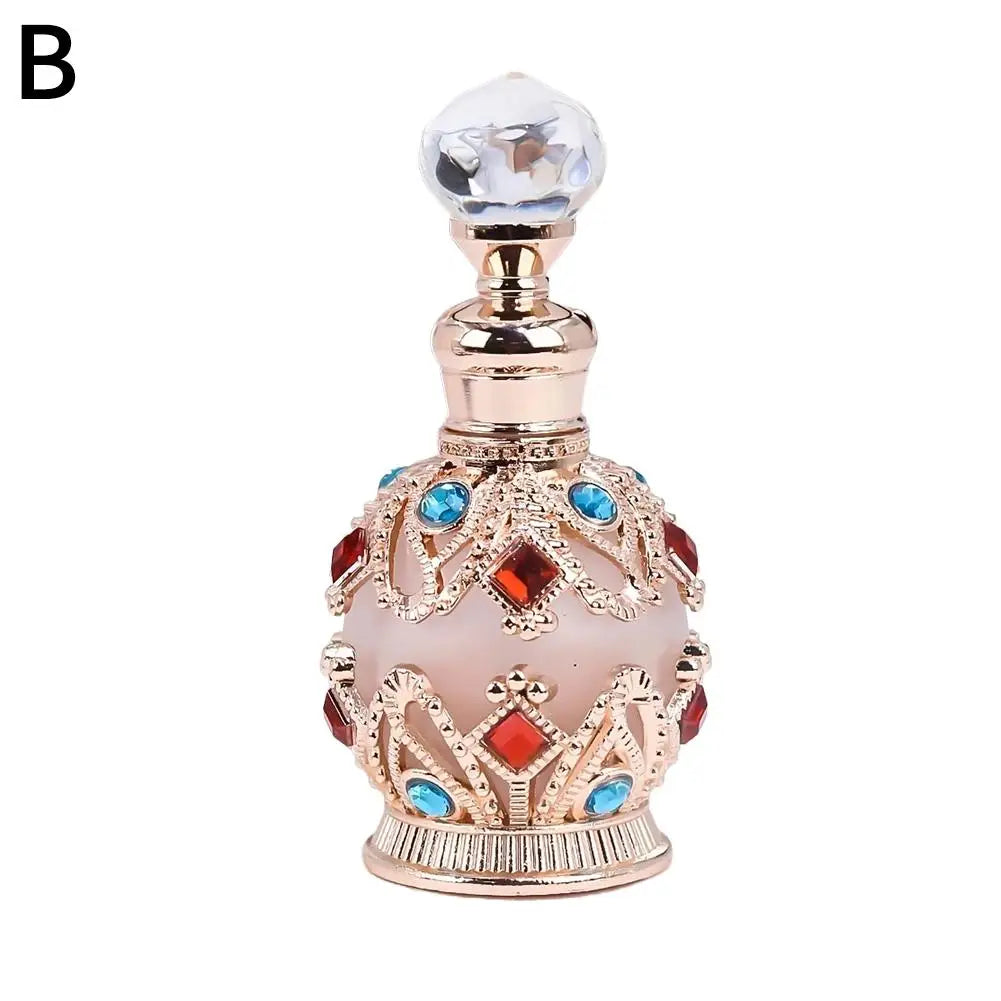 Crystal Vintage Style Perfume Bottle Refillable Perfume Atomizer Perfume Dispensers For Beauty Salon Arab Style Oasis Select B 15ml