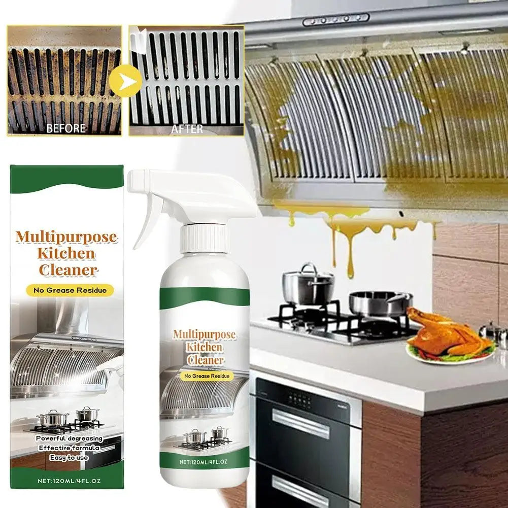 Heavy Oil Cleaner Kitchen Oil Stain Powerful Degreaser Oil Stains Remover Cleaning Grills Oven Home Cooktop Cleaning Spray Oasis Select