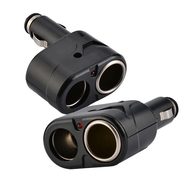  12V 24V Dual Cigarette Lighter Sockets Car Charger Splitter Lighter Splitter Cigar Lighter Double Dual Adapter Car Accessories Oasis Select