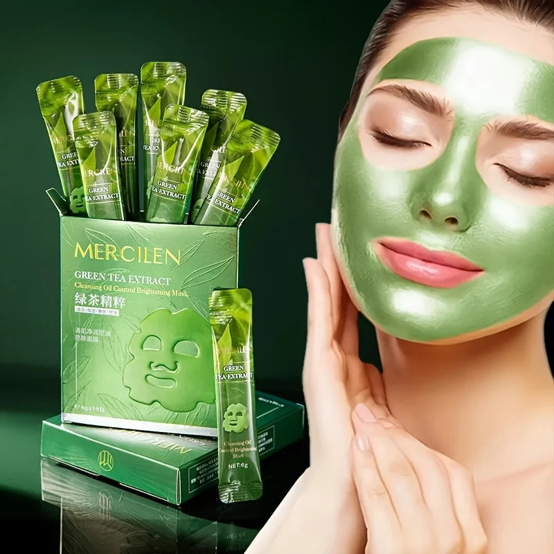 Green Tea Peel-Off Face Mask – Anti-Aging & Moisturizing 10pk Peel-Off Face Mask Oasis Select