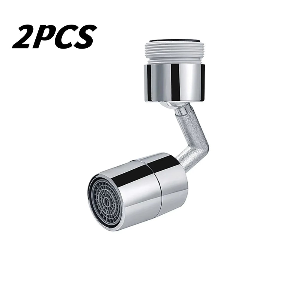 720 Degree Universal Faucet Washbasin Faucet Extension Adapter Aerator Splash Proof Rotating Water Saving ABS Plastic Faucet Oasis Select 720 Degree Tap 2PC