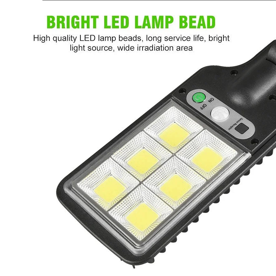72COB Solar Outdoor Led Courtyard Wall Lamp Human Body Induction Garden Terrace Garage Door Street Lamp Oasis Select