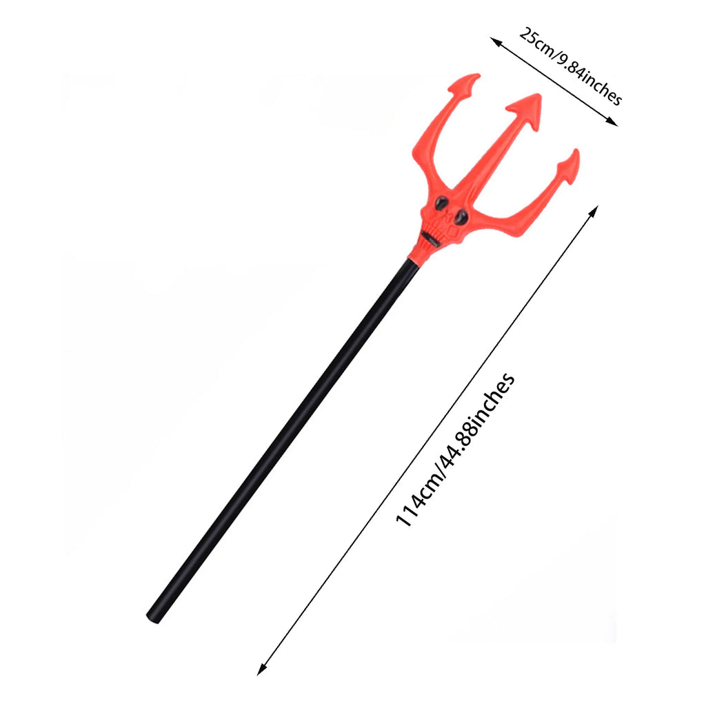 Red Devil Pitchfork Prop – Halloween Costume Accessory Costume Prop Oasis Select