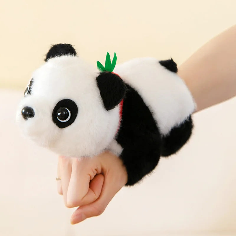 Panda Tiger Papa Ring Bracelet Plush Toy Arm Decoration Doll Curtain Rope Gift Oasis Select panda 20cm