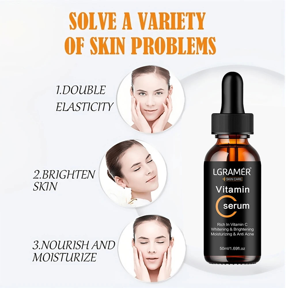 REAROYA Vitamin C Face Serum – Brighten, Firm & Minimize Pores Vitamin C Face Serum Oasis Select