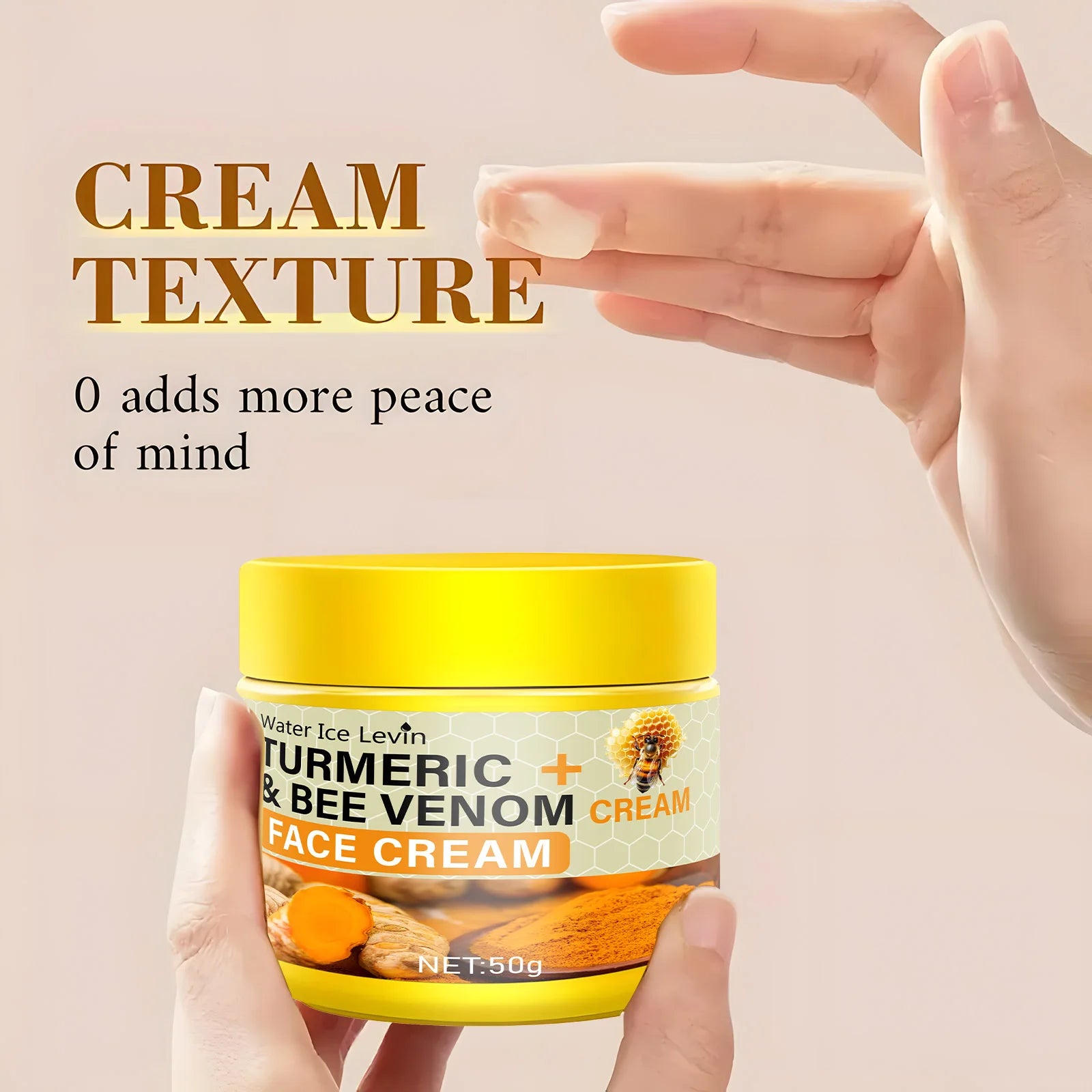 Turmeric & Bee Venom Collagen Face Cream – Deep Moisturizer Facial Moisturizer Cream Oasis Select