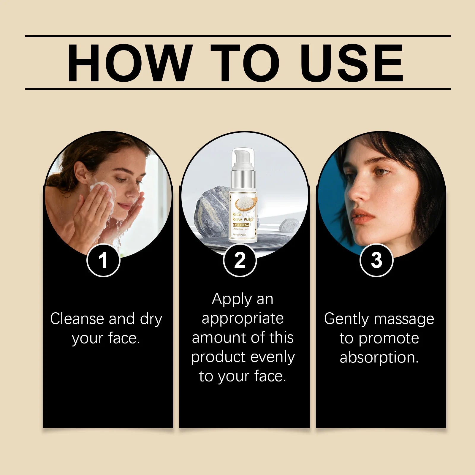 Rice Moisturizing Face Cream – Hydrating & Travel-Friendly Face Moisturizer Oasis Select