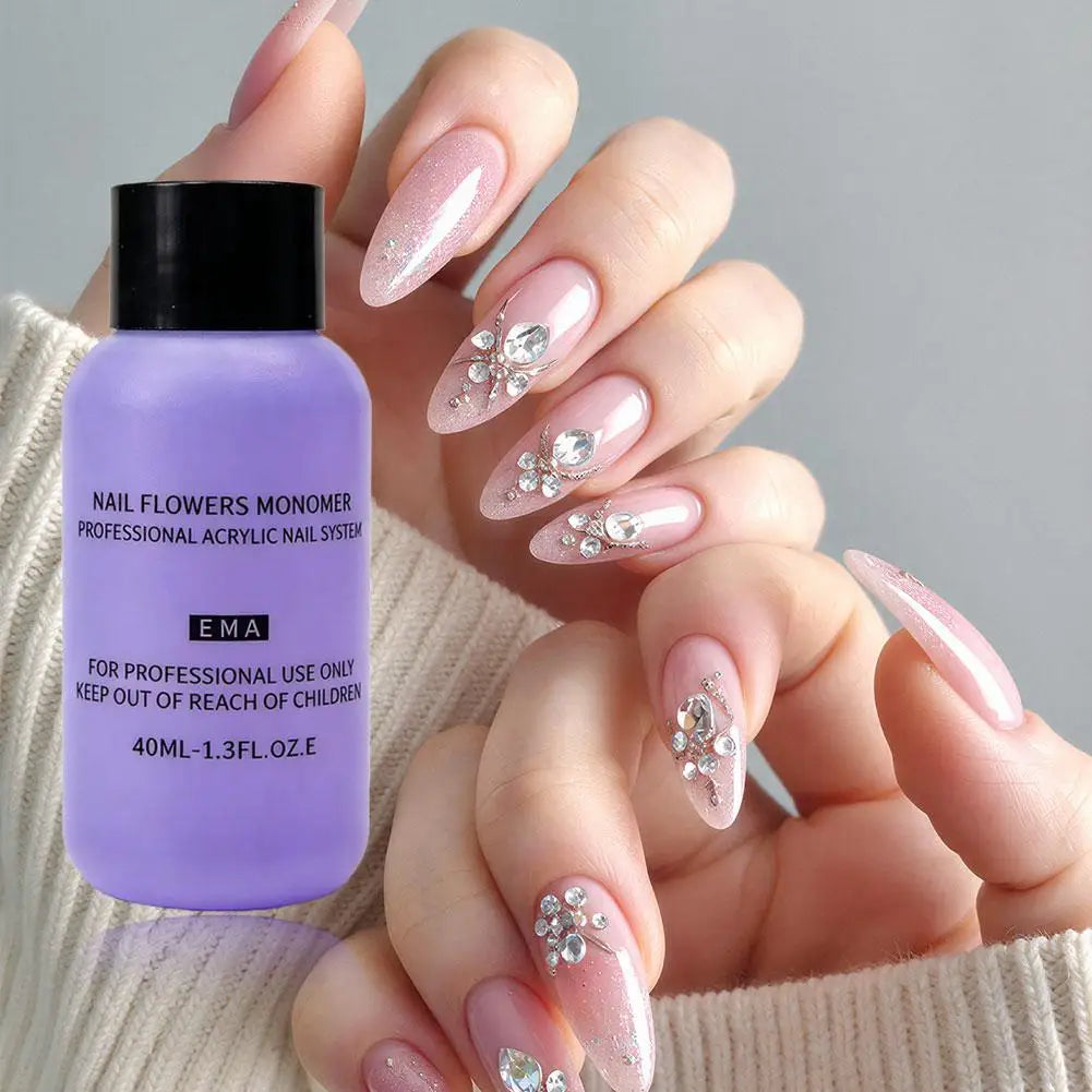 SADOER Acrylic Liquid Monomer for Nail Extensions 40–240ml Nail Art Monomer Oasis Select purple