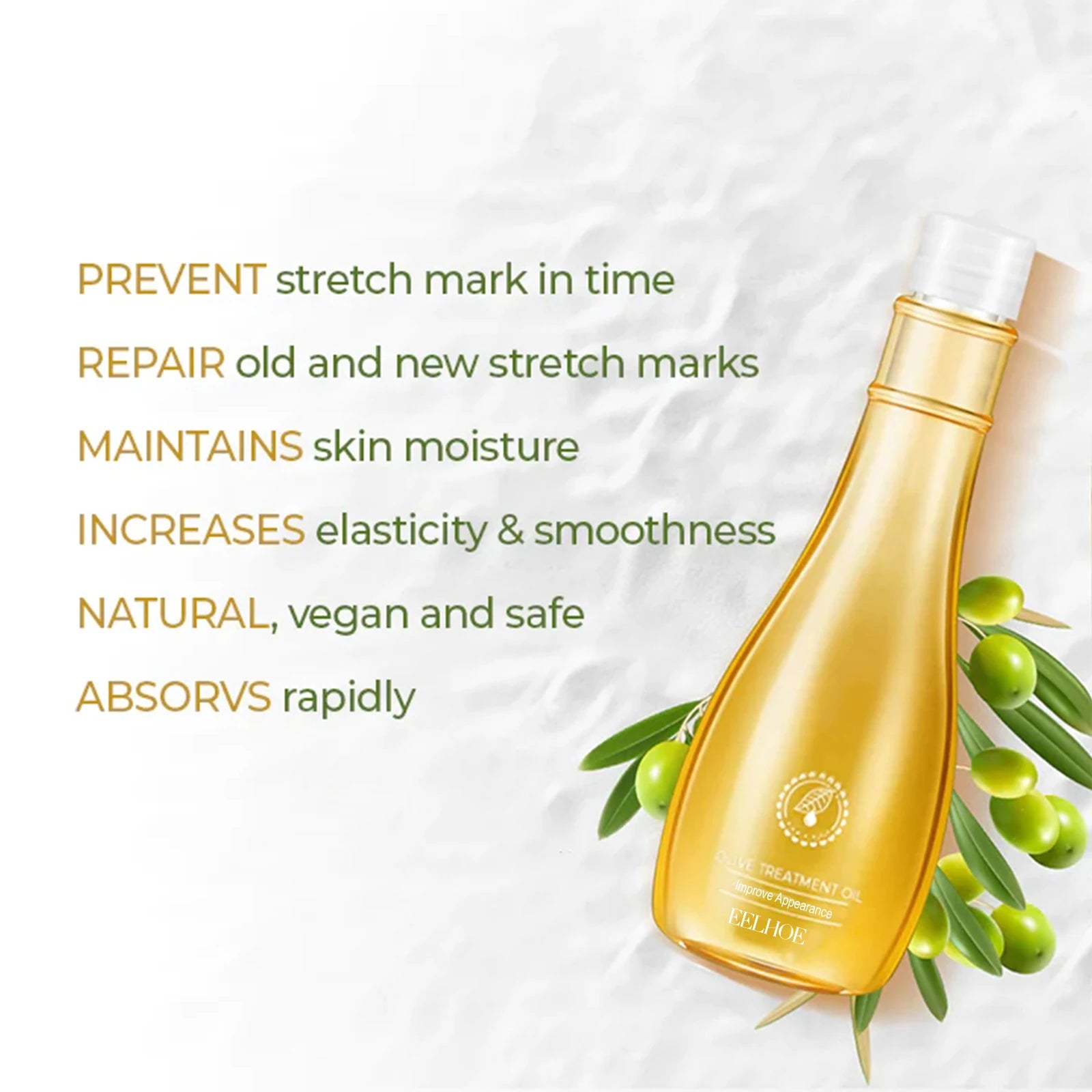 EELHOE Olive Body Oil – Moisturize, Soften & Tone Skin 150ml