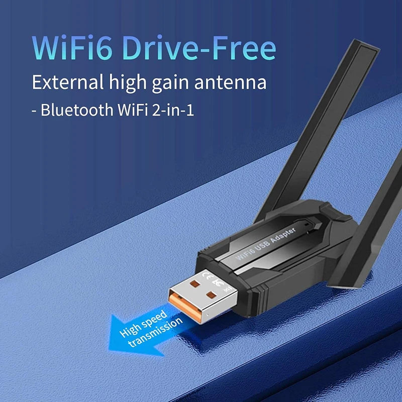 900Mbps USB WiFi Bluetooth5.4 Adapter 2in1 Network Card Dual Band 2.4G 5GHz Wi-Fi Antenna Mini Wireless Receiver PC Accessories Oasis Select