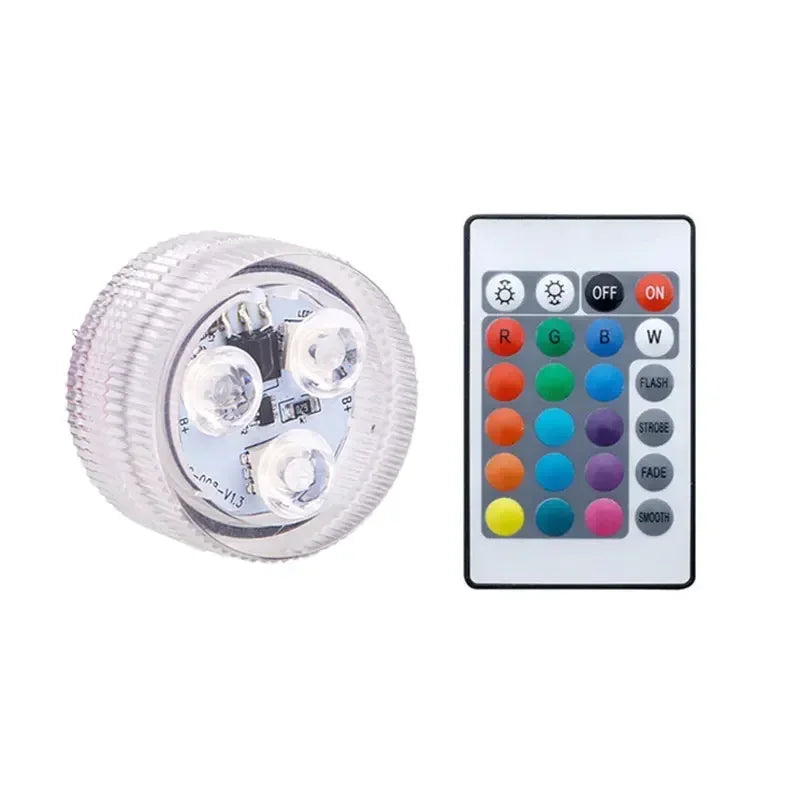 KDULIT Mini 16-Color RGB IP68 Submersible LED Pool Light