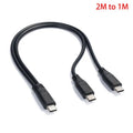 USB C Cable Splitter Type C 1 To 2 Extension Cable Wire For PC Phone Tablet 15W 3A Power Adapter Cord Charging Converter Line Oasis Select A