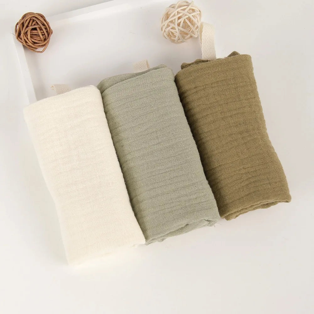 New 4-Layer Pure Cotton Baby Cotton Washcloth Soft Absorbent Square Towels Baby Towels Gauze Cotton Newborn Burp Cloth Oasis Select 29