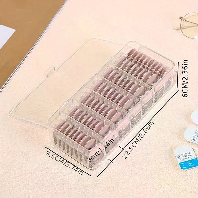 Dustproof Contacts Storage Box Transparent with Cover Disposable Contact Lenses Boxes Large-capacity Multipurpose Storage Box Oasis Select