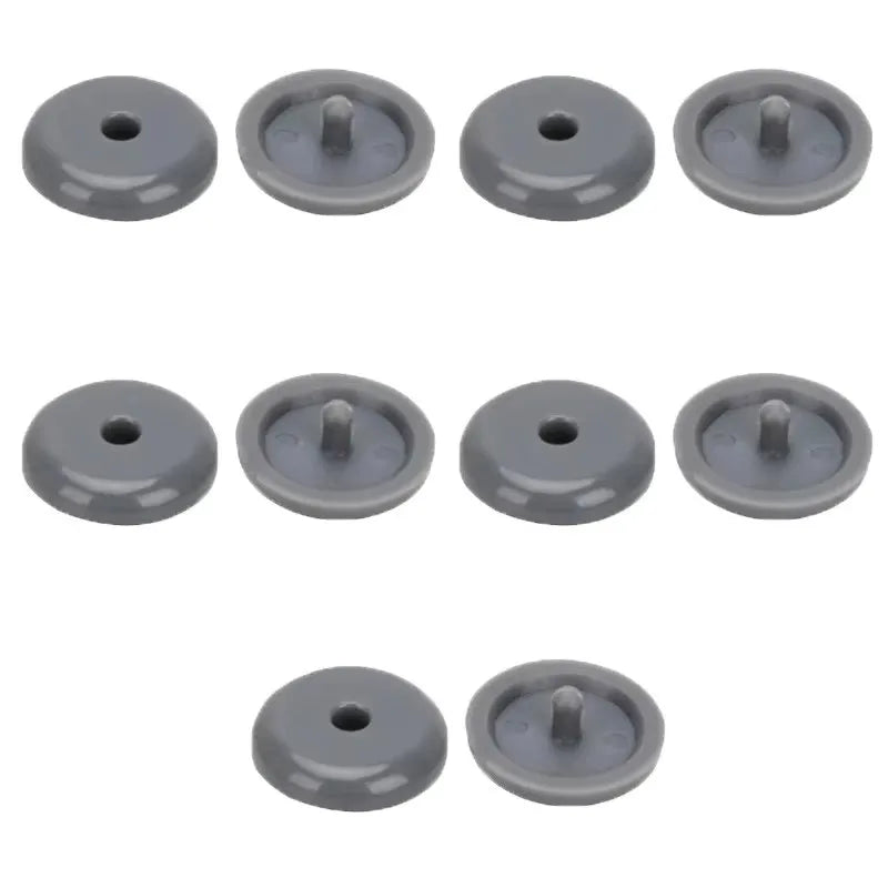 5/10/20pairs Car Safety Seatbelt Stopper Buckle Automobile Seat Belt Spacing Limit Stop Plastic Anti-slip Buttons Retainer Oasis Select 5 pairs Grey